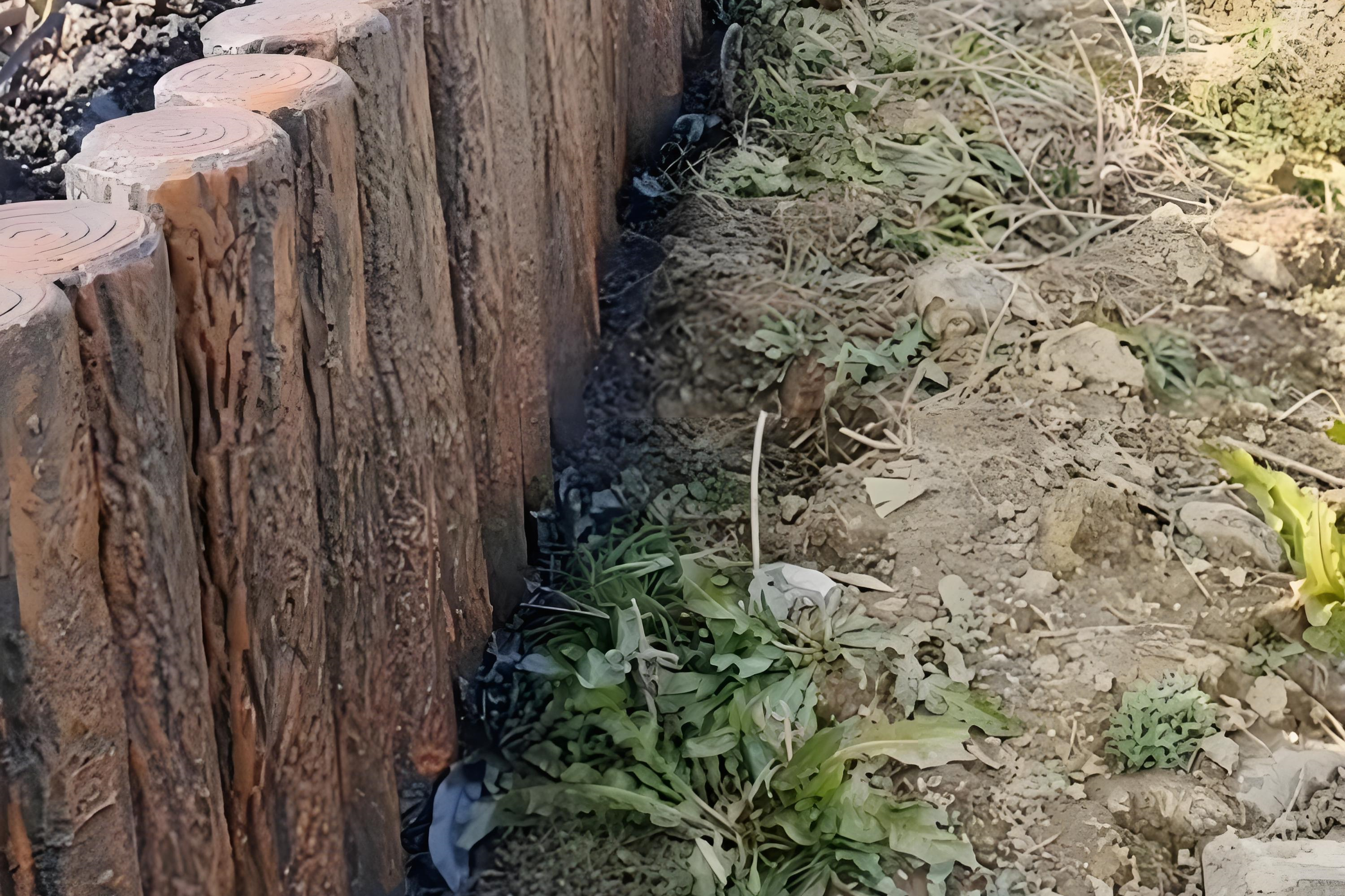 水泥樁批發(fā)廠(chǎng)家泓樺錦嘉-水泥仿木樁表面的紋理是如何制作出來(lái)的？