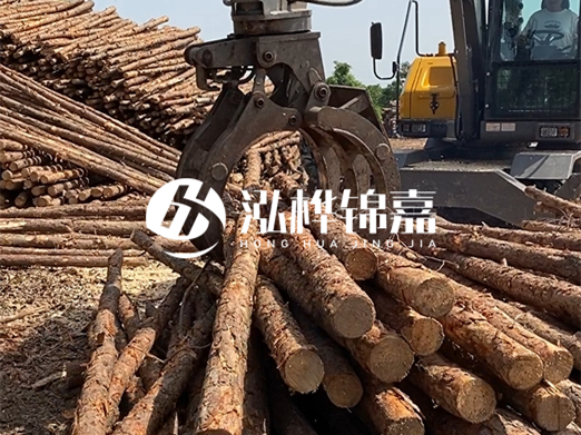 松木樁批發(fā)廠家泓樺錦嘉-松木樁樁尖為什么要削成三棱錐？