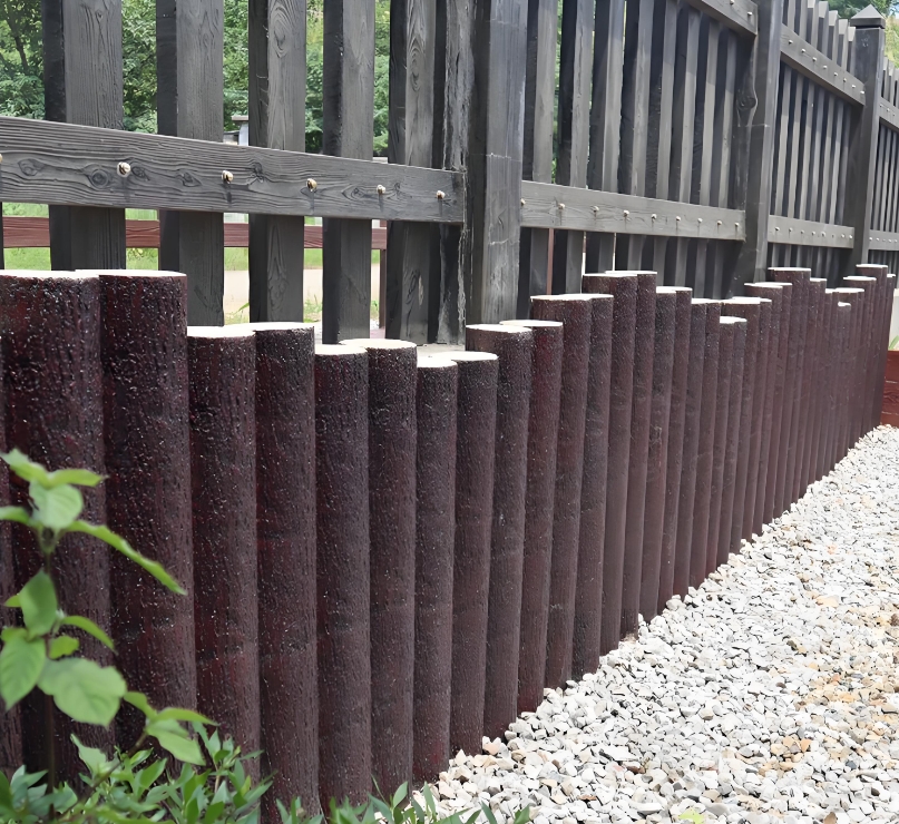 水泥樁批發(fā)廠家泓樺錦嘉-水泥仿木樁的耐久性比實木樁好嗎？