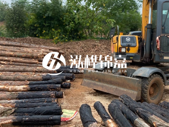 松木樁施工隊(duì)泓樺錦嘉 - 松木樁尺寸怎么量的？